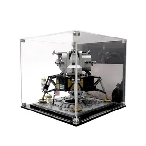 Acrylic Display Case UV Print Compatible with LEGO® 10266 NASA Apollo 11 Lunar Lander - Set Not Included