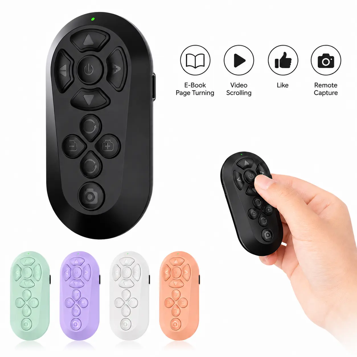Xring Bluetooth Remote for TikTok Scrolling, Page Turning, Volume Control & Camera Shutter | Hands-Free Phone Controller for iPhone & Android, 2026 Upgraded,Viral | Trending | TikTok Made Me Buy It ,Selfie  fathersdaygiftideas Smartphone Cellphone