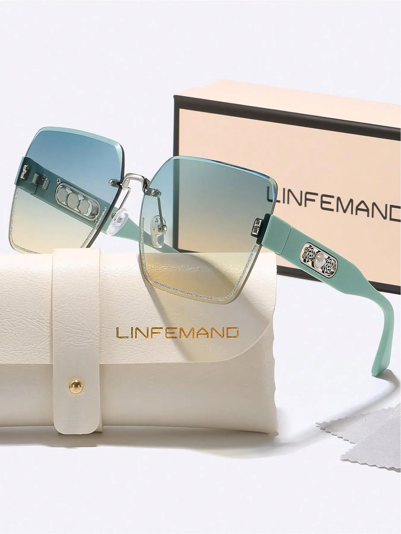Unisex Fashion Tinted-Lens Eyeglasses, Trendy Casual Eyeglasses for Everyday Use, Fashion Accessory for Outdoor Activities, Fashionable Sunglasses