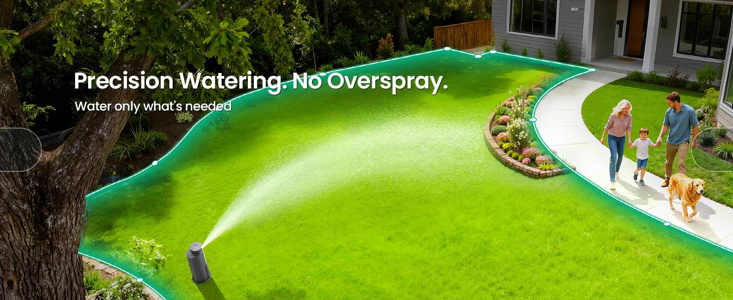Aiper IrriSense 2 Smart Irrigation System, 4-in-1 Multi-Zone Watering Device with App Control, Smart Scheduling, and Rain Sensor for Lawns up to 4,800 sq.ft.