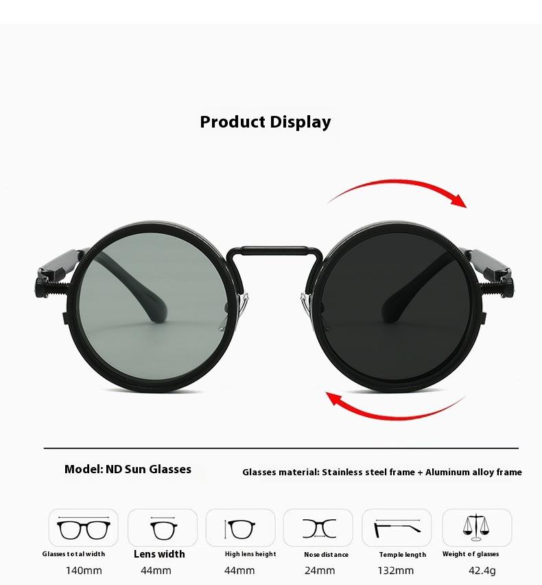 Vintage TikTok Famous! 9-Level Adjustable Polarized Sunglasses - Retro Polarized Lens for Outdoor Activities, Anti-Glare, 100% UV Protection