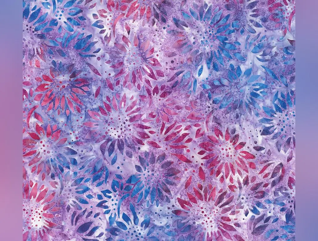 Buzzy Bee | Flower - Lilac by Banyan Batiks | 83642-81 | Batik Cotton Fabric