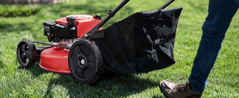 PowerSmart Self Propelled Gas Lawn Mower, 21-Inch with 170cc 4-Cycle OHV Engine 2-in-1 Rear-Wheel Drive Lawnmower with Bagging(V8721S)