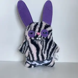 Fuggler Laboratory Misfits ZURU Rabid Rabbit 9‘’ Plush | Weird but Cute Stress Relief Buddy | Silly Collectible Keepsake | Ideal Gift for Kids & Plush Fans