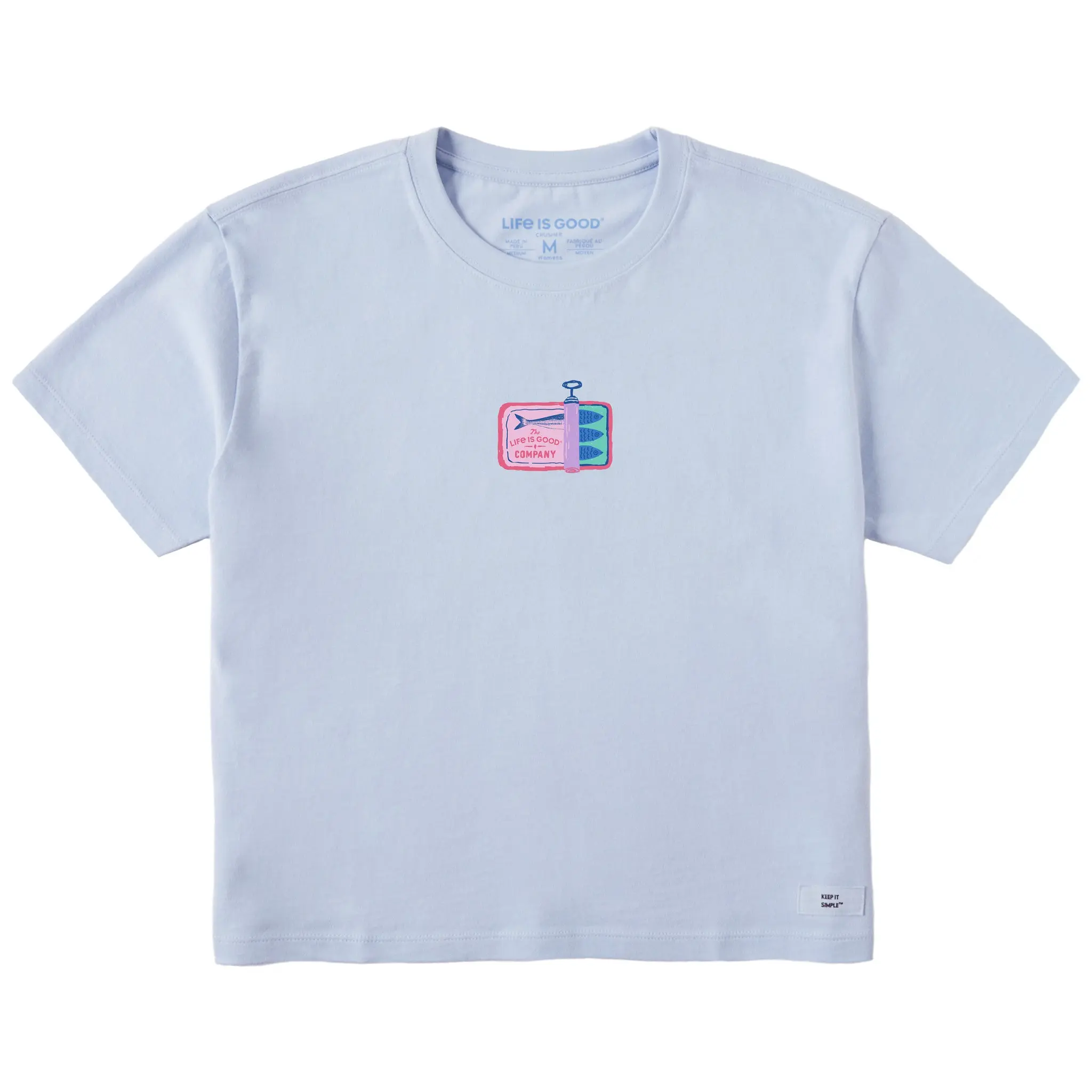 Women's Sardine Tin Short Sleeve Crusher Boxy Tee