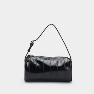 New Women’s Fashion Versatile Genuine Cowhide Pen Bag/Shoulder Bag — Can Be Worn One-Shoulder or Crossbody, Adjustable Shoulder Strap