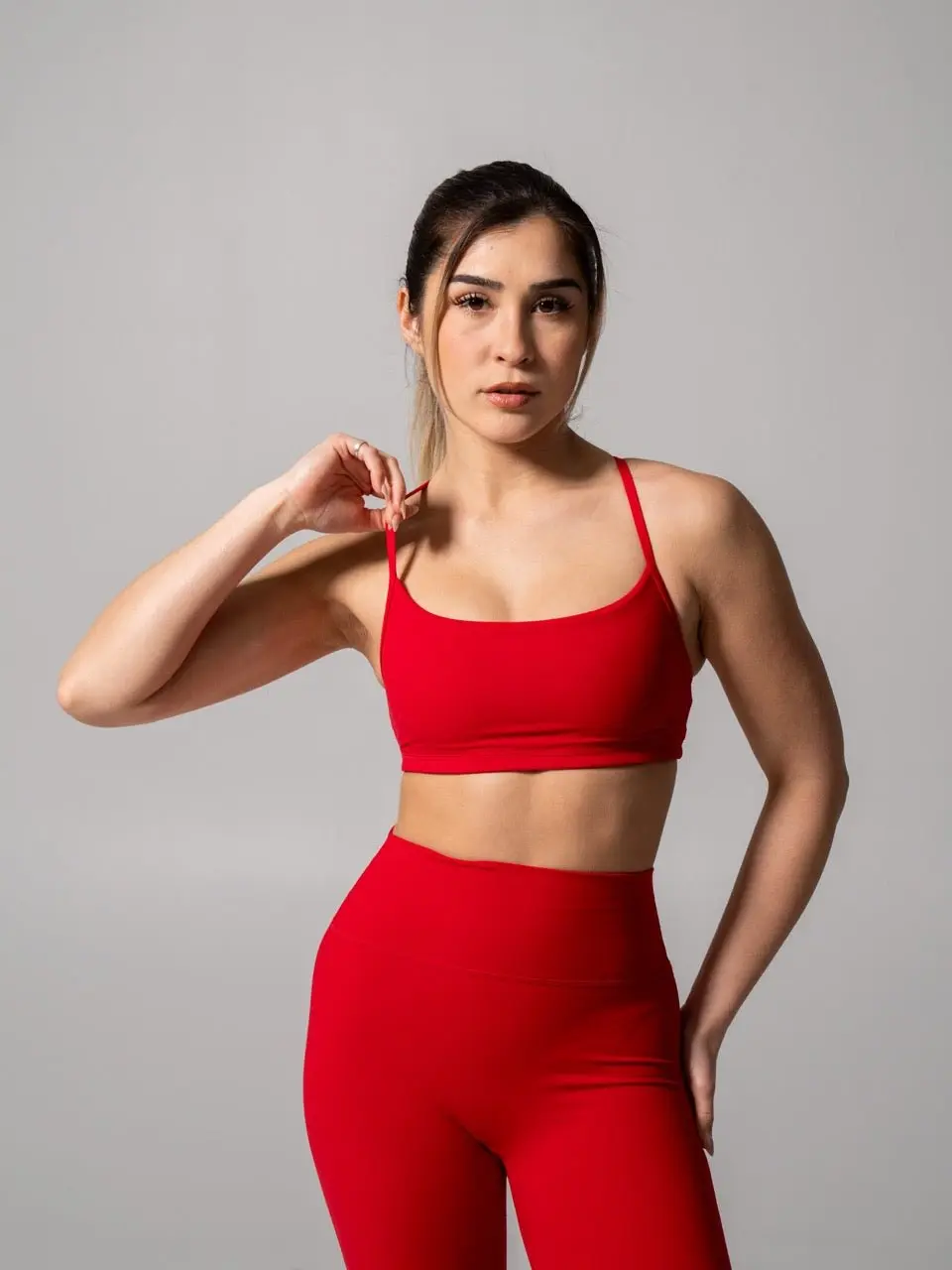 Reversible Sports Bra - Lipstick Red and Miami Vice Workout Bra Sportswear Bra