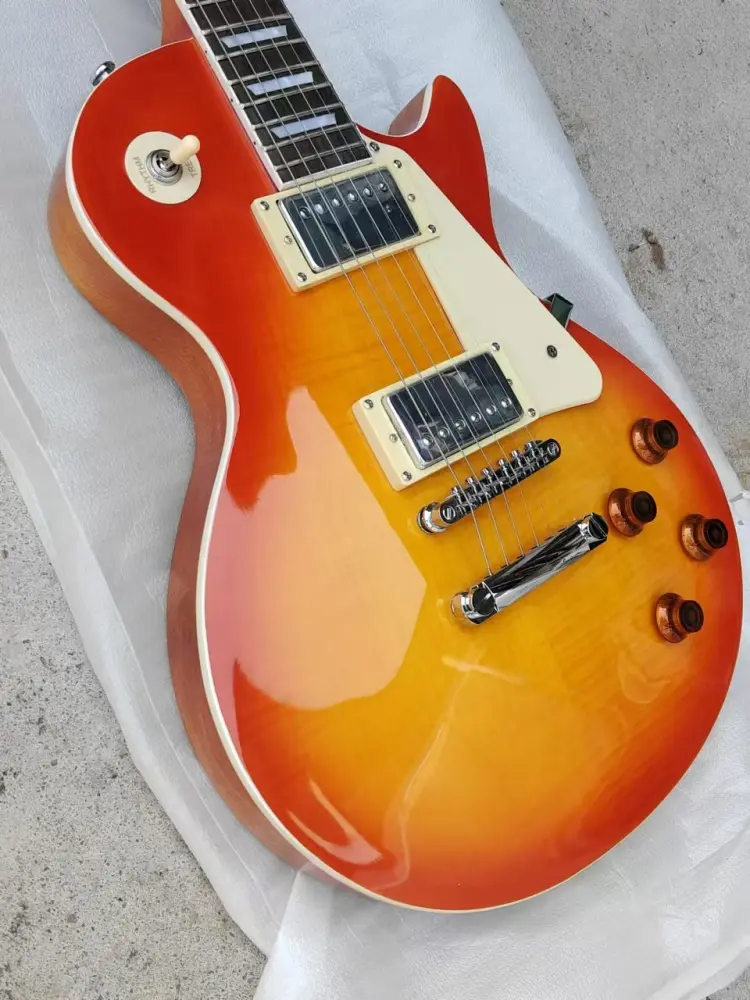 Custom Electric Guitar, Mahogany Body, abr-1 bridge,Gold Hardware, Free delivery
