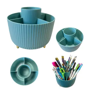 Channie’s Teal Rotating Pen Organizer stationery item--=%2=- writing=%2=----=%2=-=%2=-- writing