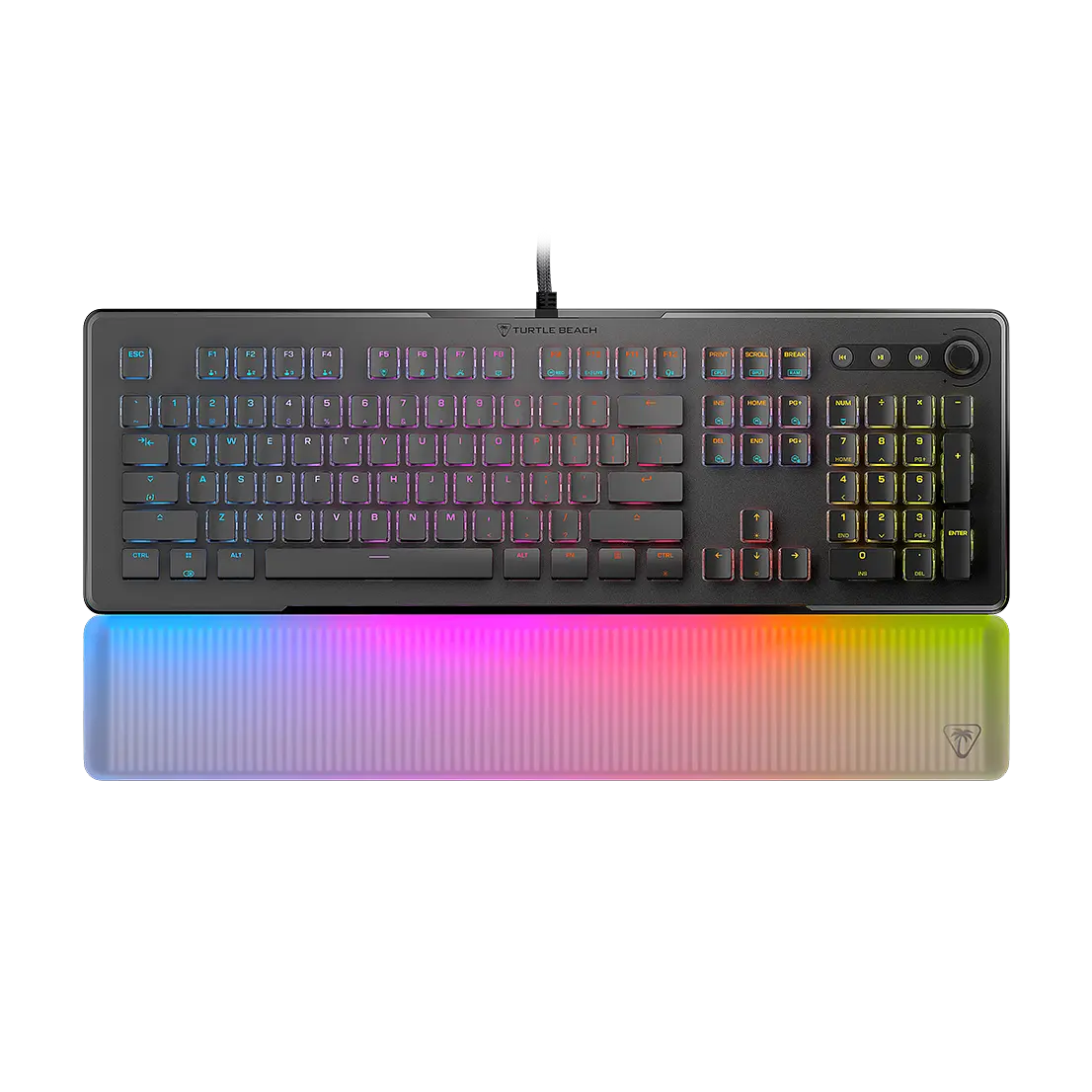 Turtle Beach Vulcan II Max Optical-Mechanical PC Gaming Keyboard - Mechanical Keyboard with Optical Switches, RGB Lighting, Customizable Illuminated Keys, Aluminum Plate Palm Rest, PC Gaming Accessory