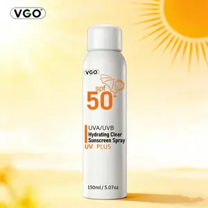 VGO Crystal Sunscreen Spray-SPF50 PA+++|Waterproof & Sweatproof Protection | Ultra-Fine Mist for Face & Body Comfort Cosmetic