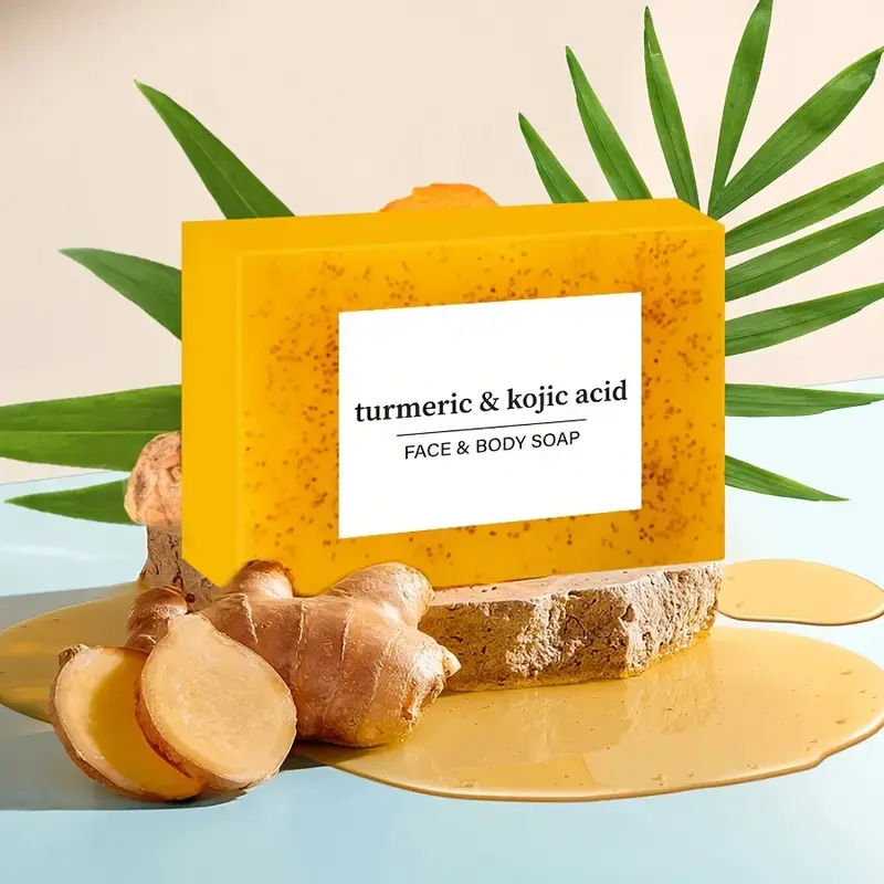 Kojic Turmeric Face Soap, Kojic Soap, Face Cleansing Soap, Turmeric Face and Body Soap, Kojic Face and Body Soap