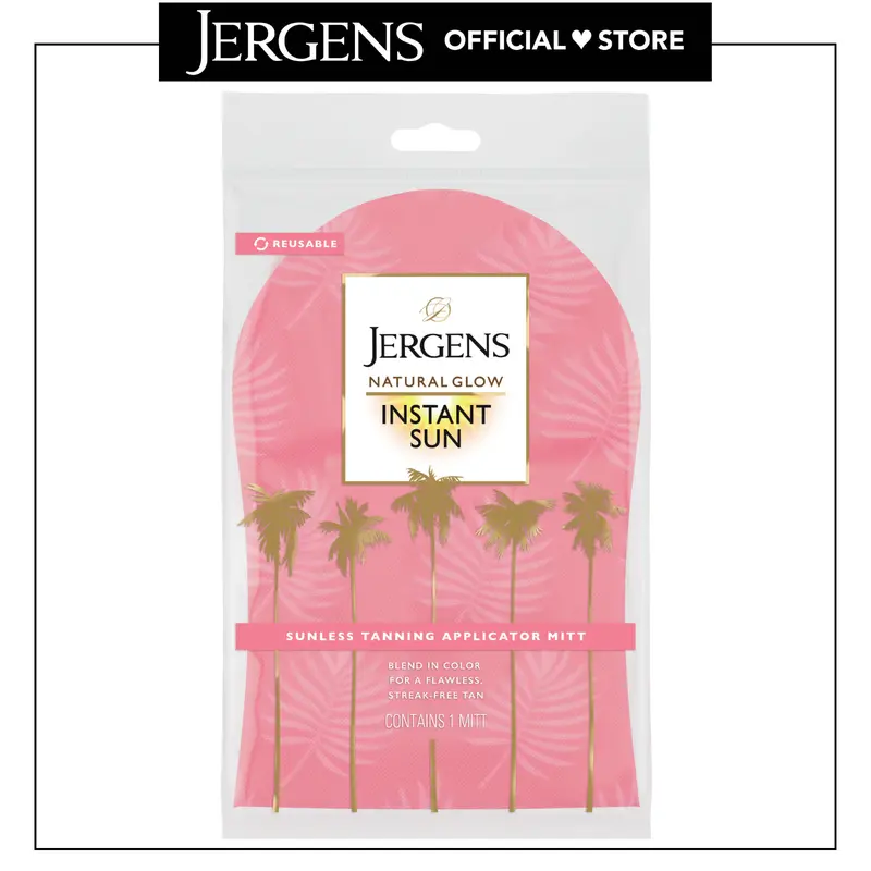 Jergens Natural Glow Body Applicator Mitt for Easy Tan - Reusable & Mess-Free Tanning Product Application - Self Tanner Lotion