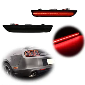 2PCS Rear Red LED Side Marker Light For Ford Mustang 2010 2011 2012 2013 2014 Replace OEM AR3Z-15A201-D, AR3Z15A201D, AR3Z15A201C, AR3Z-15A201-C