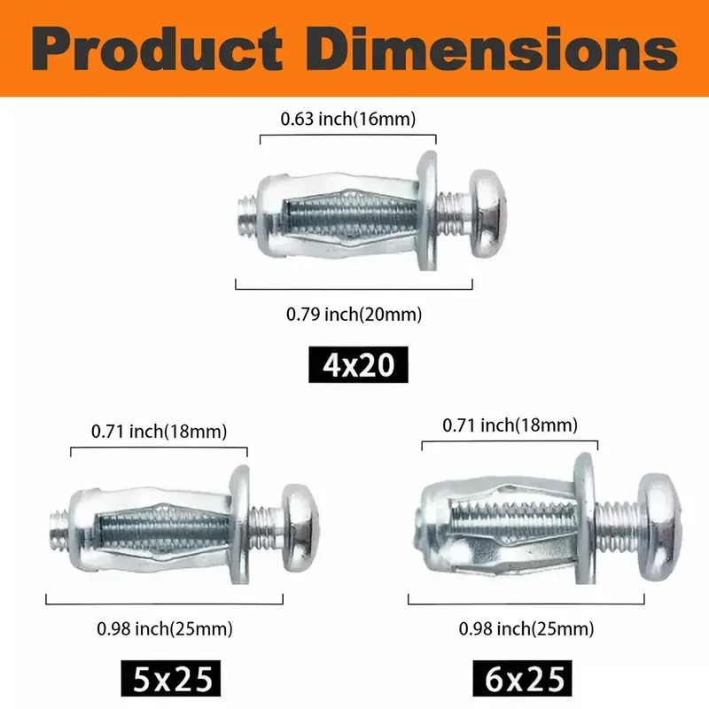 30Pcs/90Pcs Heavy-Duty Zinc-Plated Carbon Steel Button Rivet Nuts Set - Durable, Rustproof, Bolt-Compatible Industrial Auto/Motorcycle & Furniture Hardware for Sheet Metal Repair, Panel Fixing (M4-M6 Sizes)