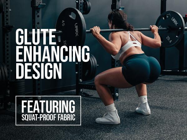 Gymreapers Infinity Seamless Gym Scrunch Shorts for Women 1 Pair Moisture Wicking Breathable Fabric Diamond Gusset Crotch Scrunch Back Two Tier Waistband High Waist Compression Fit Squat Proof Athletic Workout Shorts for Gym Training Fitness