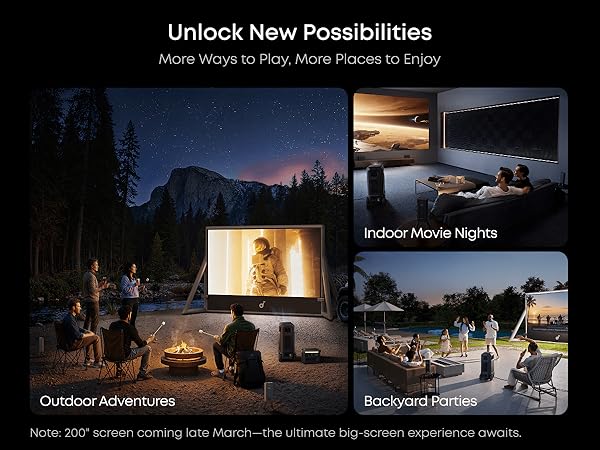 Nebula X1 Pro Triple Laser 4K Home & Outdoor Cinema Projector, 3500 ANSI Lumens Mobile Theater, 7.1.4 Spatial Sound, Official Dolby Atmos, Optical Zoom, 56000:1 Contrast, Intelligent Setup