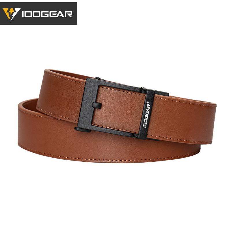 IDOGEAR Men's 1.5" EDC Belts Genuine Leather Casual CCW Belt 3435 Buckle Fashionable Metal Buckle for Outdoor Sport Workwear SpringStatements