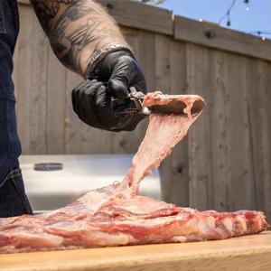 Stainless Steel BBQ Rib Skinner with Ergonomic Handle for Easy Membrane Removal and Rib Prep Ideal for Home & Professional BBQ Settings