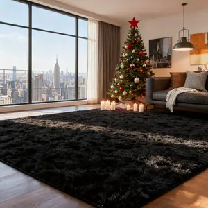 Plush And Thick Long-Pile Carpet, Super Soft And Comfortable Rug, Non-Slip Thick Pile Carpet, Suitable For Bedrooms, Living Rooms, Bathrooms, Dorm Rooms, Room Decor, Kitchen Essentials, Family Gatherings, Valentine's Day, Birthday Parties, Home Decor