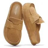 Project Cloud Women's Suede Clogs Shoe | Walking Shoes Footwear | Plush Soft Insole Arch Support Lightweight Non-Slip – Foamy