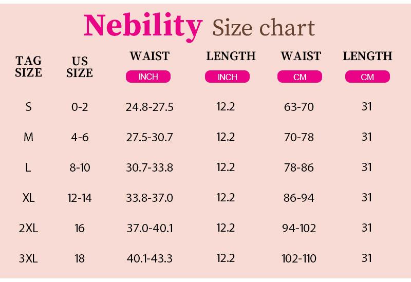 Nebility Women Single Shapewear Womenswear Underbust Corset Outfit Abdominal Binder Tummy Control Shapers Tummy Control Shaping Minimalist Basic