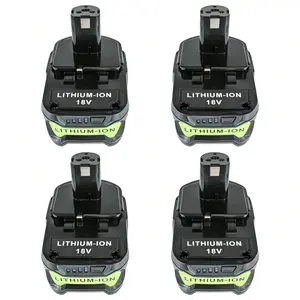 Ryobi tool battery substitute,Suitable for Ryobi power tools, applicable to various scenarios including DIY crafts, home renovation, outdoor power supply, and lighting. High Capacity Rechargeable Lithium