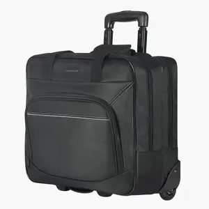 15.6 Inch Rolling Laptop Bag – Wheeled Computer Briefcase for Work (Black) – Unisex Design