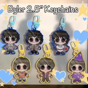 One Wheat Mark  ST Byler Strange Things Arcylic Keychains
