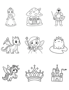 Fairytale Dry Erase Magnets