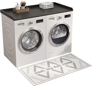 Washer Dryer Countertop, 27.5" x 54" Washer and Dryer Countertop with Non-Slip Pad,Large Laundry Topper for Laundry Room Organization,Black