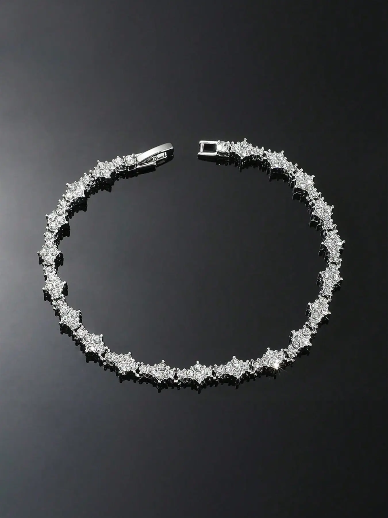 Hip-hop Style Tennis Bracelet, Alloy Chain Bracelet, Cz Bracelet, Accessories for Men and Women, Classic Sparkling Cubic Zirconia Commemorative Gift for Birthdays, Anniversaries, Exquisite Trendy Bracelet, Jewelry Bracelet, Bling Stylish Accessory