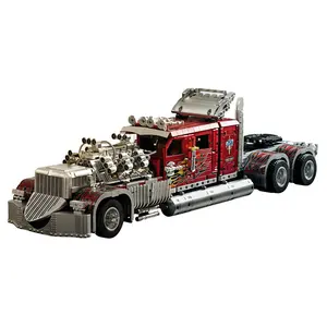 Giant Scaled Thor24 Heavy Truck Static Building Blocks Set 3590pcs Supercar Electrically Driven High Simulation Dual 12V Engines MobileWheels Steering Wheel Linkage Openable Doors Model Car Kit Ideal Gift