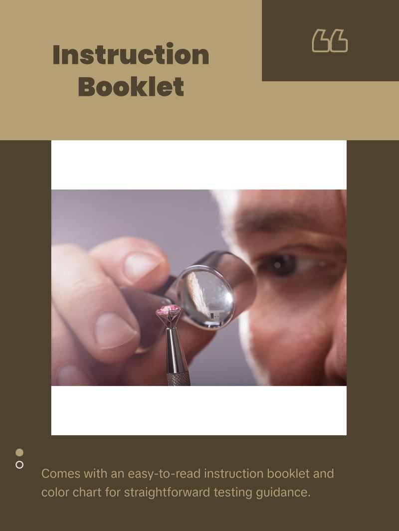 Professional Gold Silver Platinum Jewelry Testing Kit with 30X Eye Loupe Magnifier Test Stones for 10K 14K 18K 22K 24K 999 925 Precious Metals