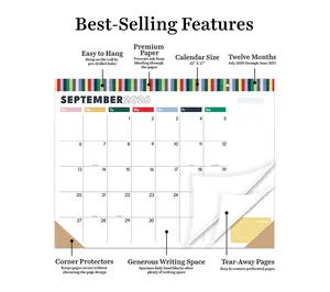 TF Publishing Long Weekend Large Desk Pad Monthly Blot