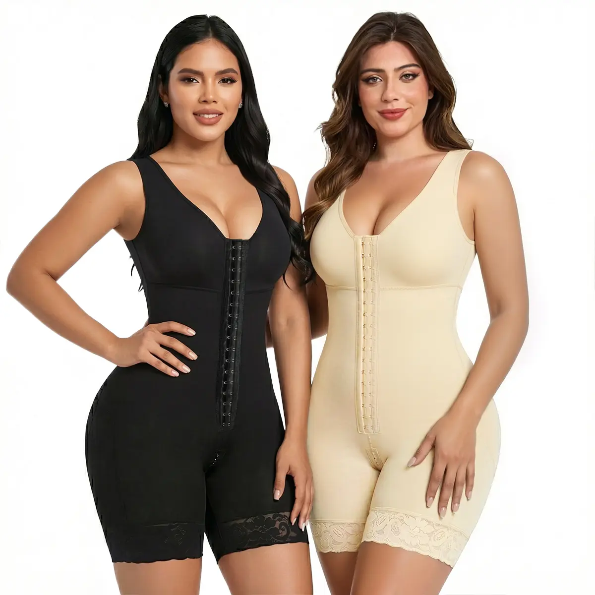 YIANNA 2 Piece Fajas Colombianas Shapewear for Women Tummy Control Full Shapewear Butt Lifter