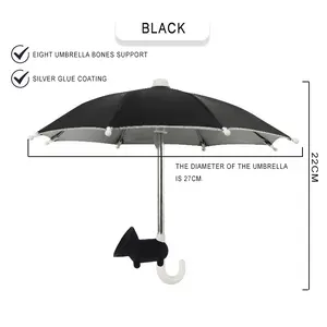 【S1】Phone Umbrella Portable Easy Use with Pig Stand