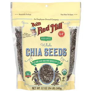 Bob's Red Mill Organic Whole Chia Seeds, 12 oz (340 g)