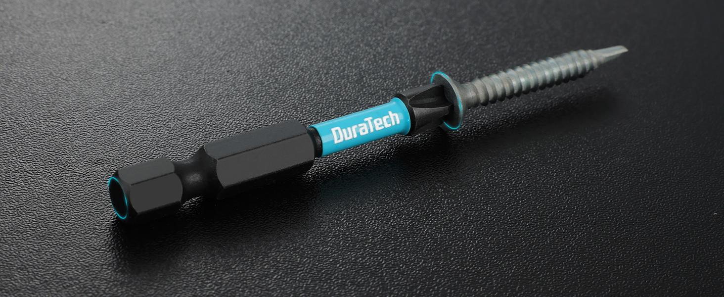 #JumpstartSale DuraTech 53 Pack Impact Screwdriver Bit Set with Tough Case, S2 Steel Security Torx Bit Set, CNC Machined Tips, 1" & 2" Long Impact Bits with extendable bit holder and magnetic nut driver