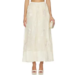 SAU LEE Valentina Skirt in Buttercream