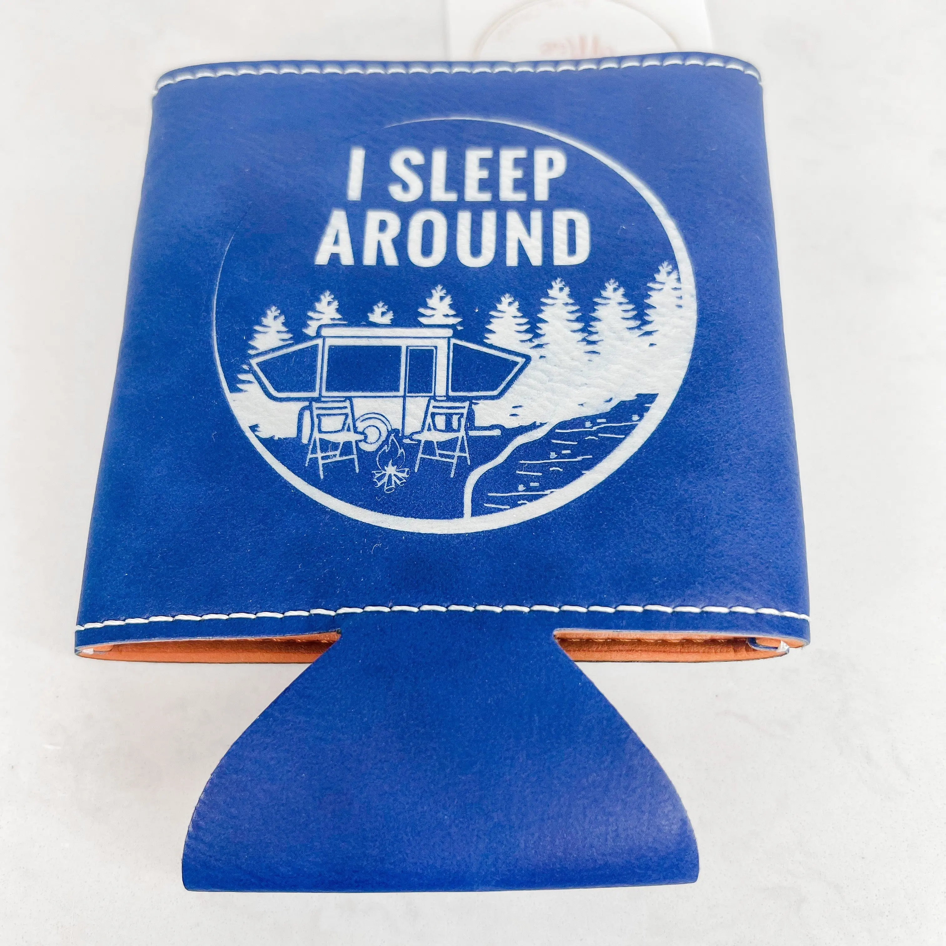 16oz Insulated Leather Drink Koozie - Casual Kitchenware Drinkware Accessory for Adults, Cold Hold Function, Outdoor Beverage Use