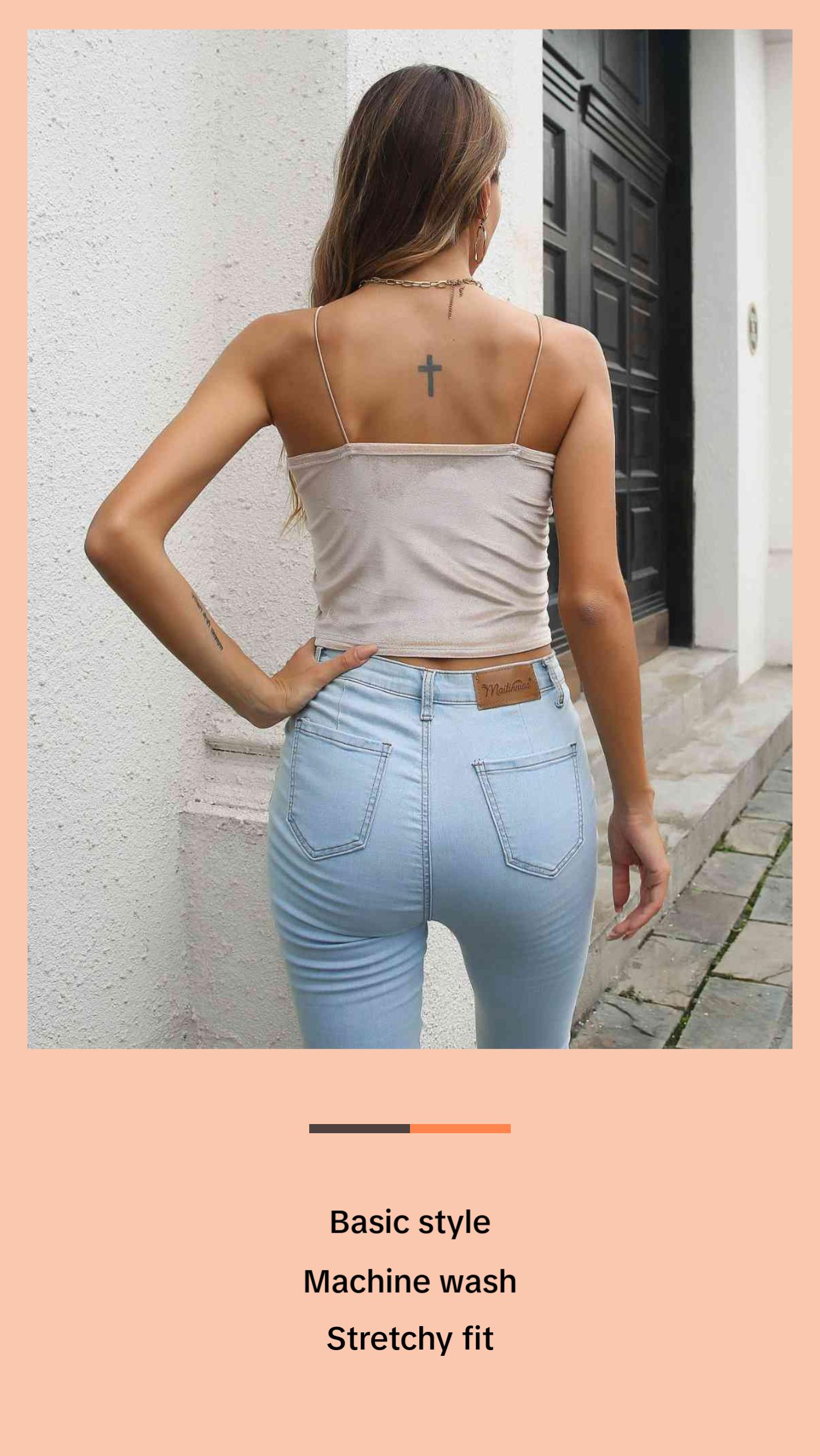 Straight Neck Cropped Cami