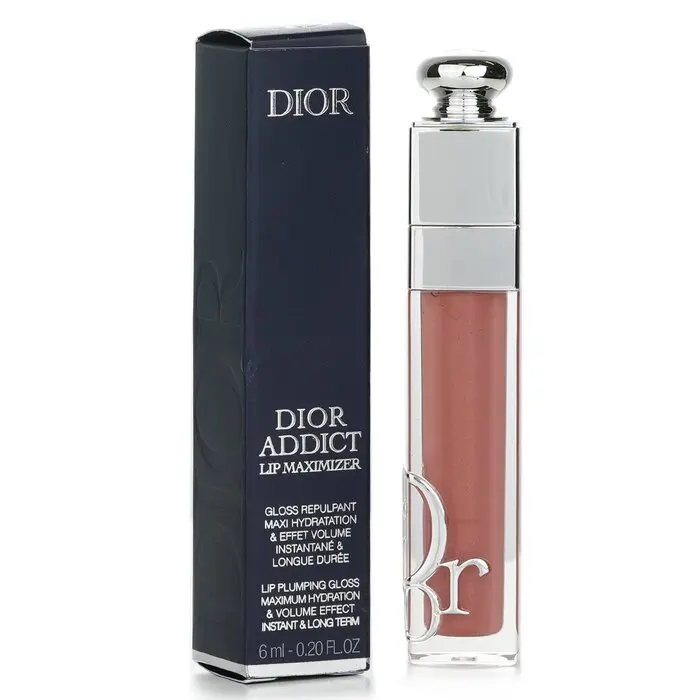 DIOR Addict Lip Maximizer Gloss - #014 Shimmer Macadamia, Makeup Cosmetic with Hyaluronic Acid, Hydrating Moisturizer for Lips