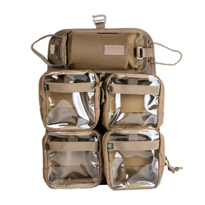 Tactical Backpack Organizer Insert Coyote Velcro Pouches EDC Military Field Gear