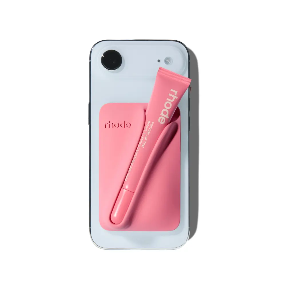 Rhode イエロー iPhoneケース リップ付き Rhode Phone Case With Lip Gloss (Lemontini) – Techinfinities