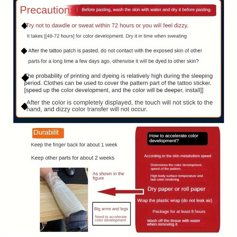 6 Large temporary tattoos men,fake tattoos,Lasting for 7-15 Days,Waterproof and Anti-Friction, Realistic Effect, Suitable for People Who Do Not Want Tattoo Pain, Including Compass, Wings, Anchor and Other Elements,Herbal Tattoo Stickers