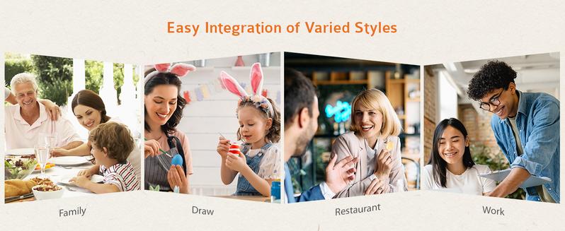 Set of 2 Dining Chairs Boucle Upholstered Kitchen Chairs with Curved Backrest & Metal Legs-Mid Century Modern Round Dining Room Chairs