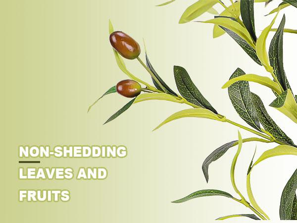 7 FT/6FT/5FT Artificial Olive Tree - Lifelike Faux Silk Olive Plant with Olive Leaves, Ideal for Home (Living Room, Bedroom, Balcony Corner), Office, and Garden Decor.