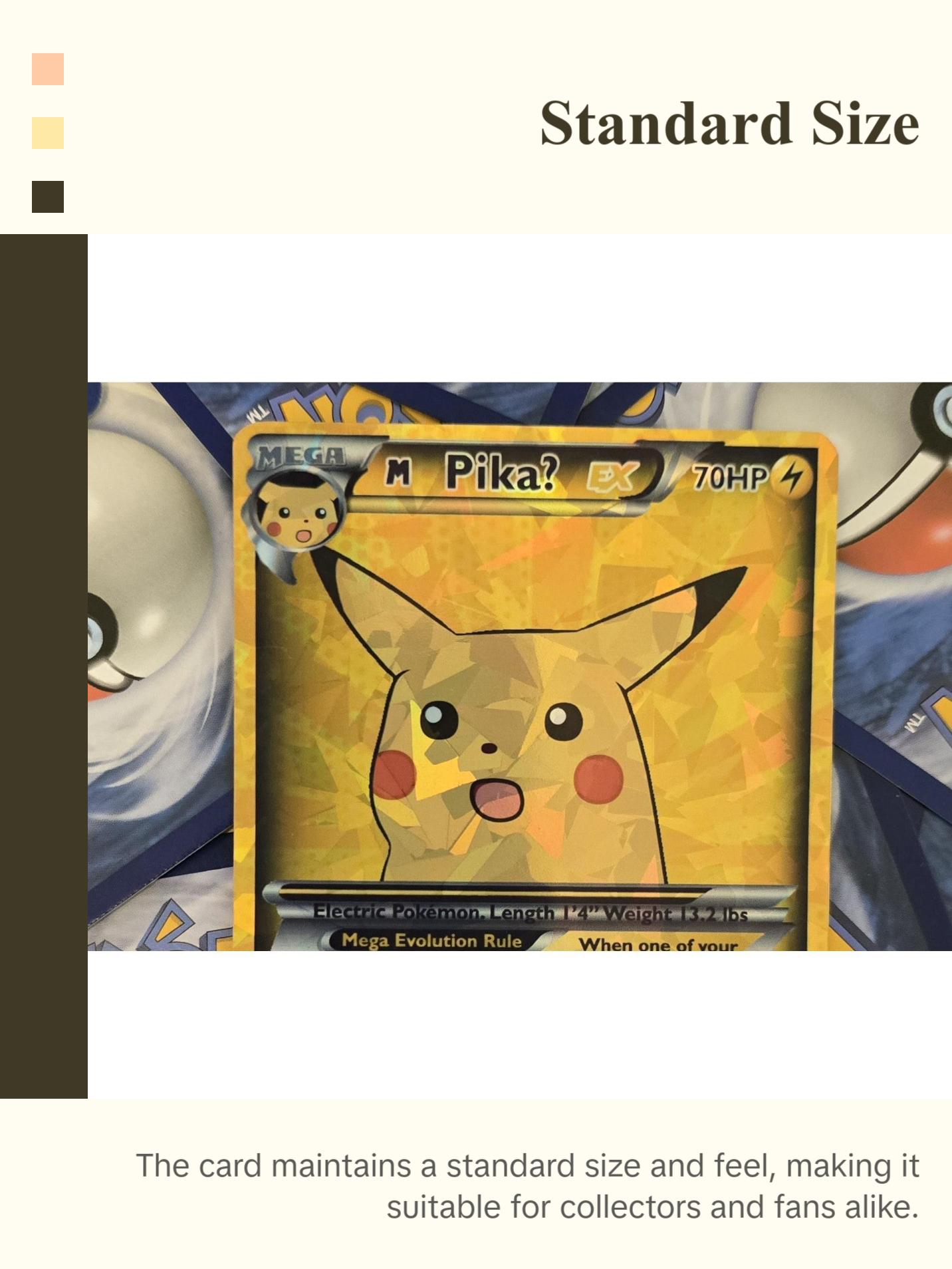 surprised pikachu pokemon card Birthday Credit Card Credit Card Skin – Anime Town Creations RarityCommon Hit Points70 HP Lightning Random Spark This attack does 10 damage to 1 of your opponent’s Pokémon Blank Pokemon Card - Imgflip