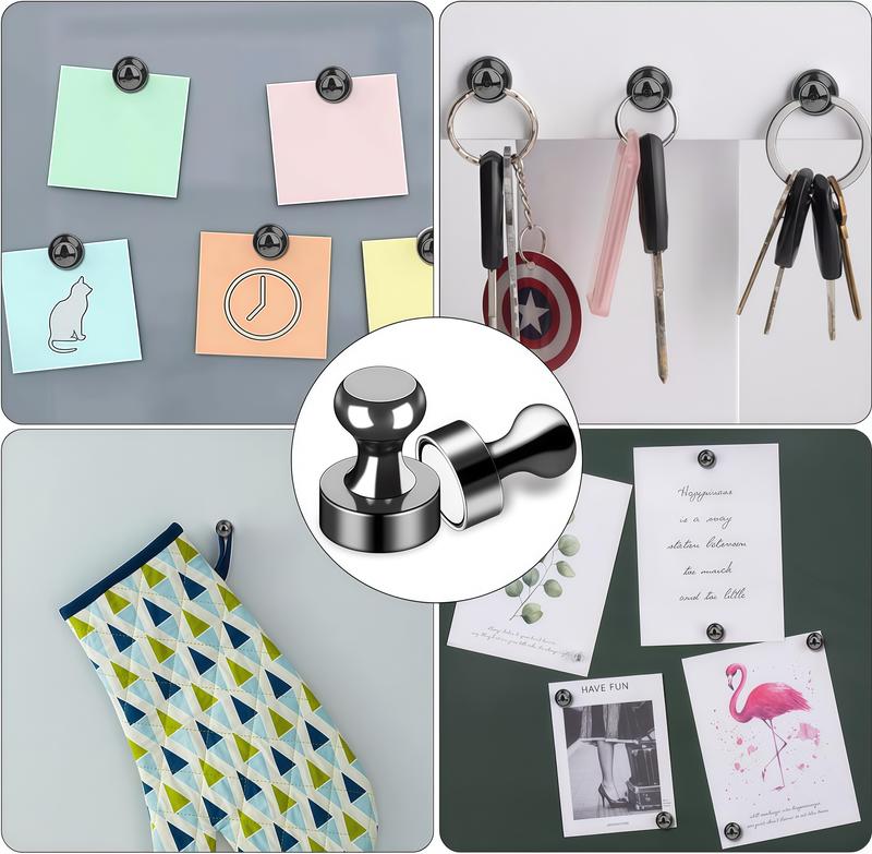 Fridge Magnets Refrigerator Whiteboard Small Strong Magnet Classroom Kitchen Accessories Decorative Locker Set Black Matte Office Calendar Refrigerador Magnetic Cute Crafts Homedecor